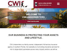 Tablet Screenshot of cwiunderwriters.com